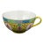 Antique Chinese Guangxu Yellow Ground Famille Rose Teacup Late Qing For Sale