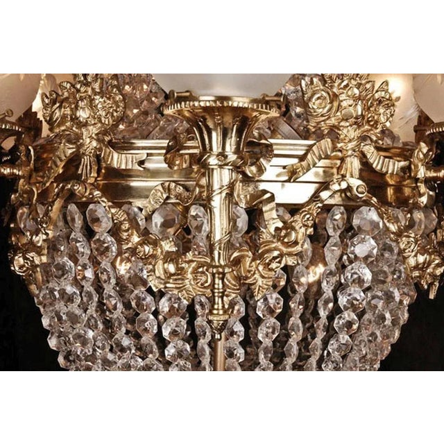 20th Century Biedermeier Style Basket Chandelier For Sale - Image 10 of 11