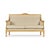 The Neoclassical Settee shows the refined elegance and clear lines of French Neoclassical design. Its straight, balanced...
