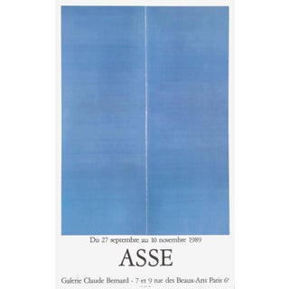 1989 Geneviève Asse Claude Bernard Gallery Poster For Sale