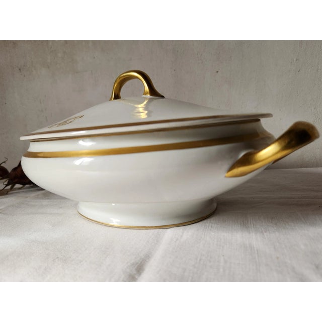 Antique Soup Tureen from Bernardaud, 1890s For Sale - Image 5 of 11