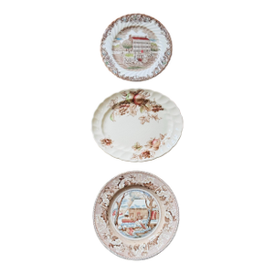 Vintage Johnson Brothers Plates and Platter- Set of 3