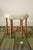 Decorative Scandinavian Modern Sheepskin stool. Hexagon shape covered in plush sheepskin and 6 oak wood carved legs that...