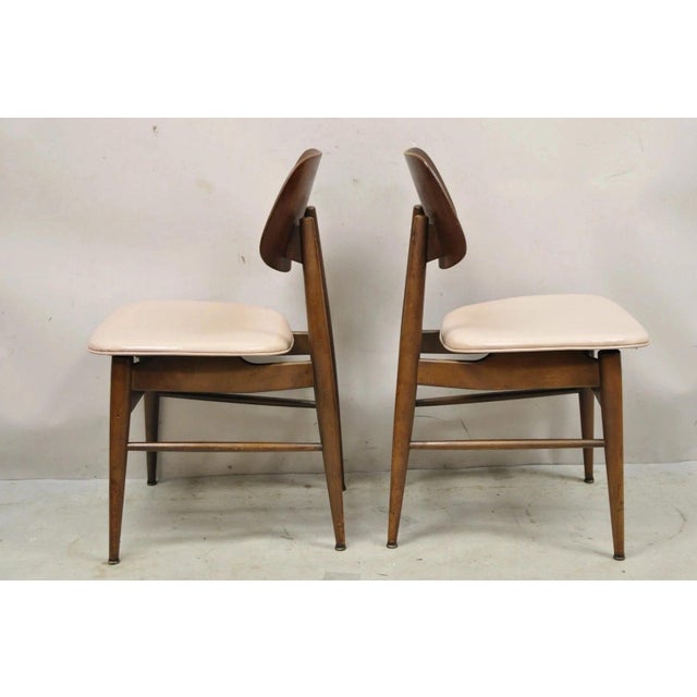 Mid 20th Century Vintage Thonet Mid Century Modern Bentwood Walnut Dining Chairs - Set of 4 For Sale - Image 5 of 12