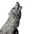 Stone 80s Handmade Wolf Figurine Canada a Wolf Original Sculpture Wildlife Statue For Sale - Image 7 of 10
