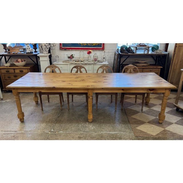 Handcrafted in Michigan, this solid pine farmhouse dining table blends classic style with everyday durability. Designed to...