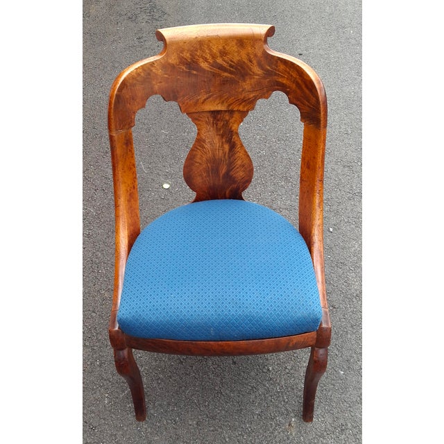American Empire Boston Mahogany Girandole Chair, Circa 1860s For Sale In Washington DC - Image 6 of 12