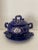 1940s Vintage Hand-Painted Porcelain Soup/Sauce Tureen with Underplate - 2 Pieces For Sale - Image 10 of 10