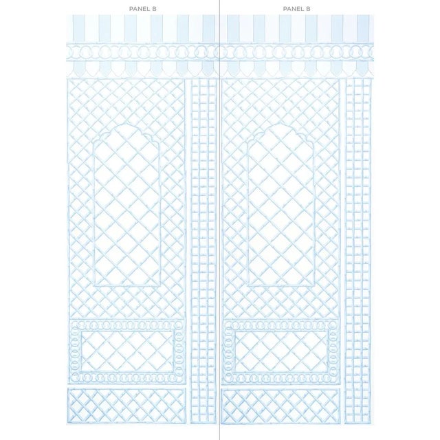 A chic lattice design with a stylized floral inset, Bamboo Trellis Panel B can be used with or without its companion,...