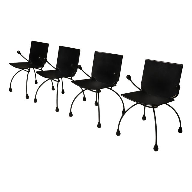 Gigi Chairs by Boonzaaijer & Mazairac for Hennie De Jong Int. Collections, 1980s, Set of 4 For Sale