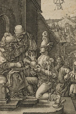 After Dürer, J. Kraus, the Washing of Pilate's Hands, 17th-Century, Copper Engraving