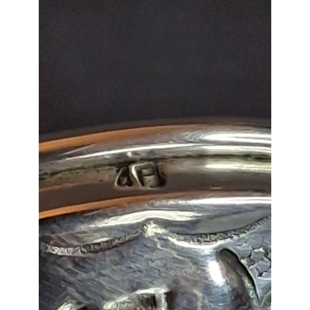 Vintage Jerusalem Solid Silver Kiddush Cup - Hand-Chased Repoussé Grapes Fish Scales For Sale - Image 17 of 17