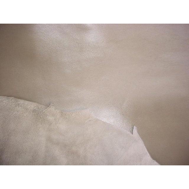 Moore and Giles Notting Hill Putty Leather Cowhide Upholstery Fabric