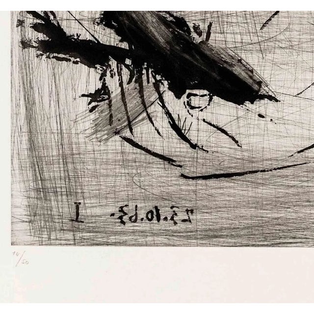 L’Etreinte is an artwork realized by Pablo Picasso in 1963. Etching and Aquatint on BFK Rives-Velin paper. Hand Signed...