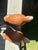 Brown Pair of Glazed Ceramic Bobwhite Quail For Sale - Image 8 of 12