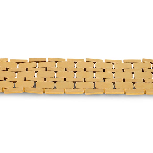 Brev Italian Vintage 18k Yellow Gold Bracelet For Sale In Los Angeles - Image 6 of 6