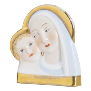 Porcelain Our Lady with Child Vista Alegre For Sale