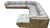 Postmodern L Shaped Sectional Sofa by Bernhardt for Reupholstery For Sale - Image 10 of 10