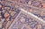 Navy Blue Semi-Antique Hand-Knotted Persian Kashan Rug 4'3" X 6'9" For Sale - Image 8 of 16