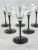 1980s Luminarc French Martini Glasses With Black Stems - Set of 6 For Sale - Image 10 of 11