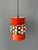 Orange Vintage Space Age Orange Pendant Lamp from Massive Belgium For Sale - Image 8 of 11