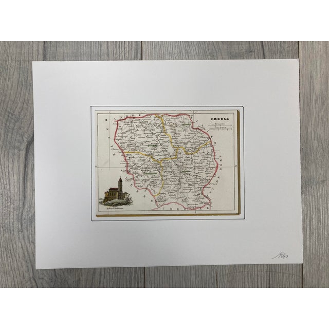 Map of the French Department of the Creuse After Charles v. Monin, 1840s For Sale - Image 17 of 17