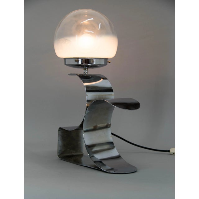 Table Lamp with Murano Glass Shade, 1980s For Sale - Image 10 of 11