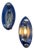 Glass Wall Lamps by Veca, Italy, 1970s, Set of 2 For Sale