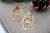 18 Karat Gold Earrings with Cutouts, Set of 2 For Sale - Image 4 of 6