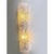 Italian Hammered Transparent Graniglia Murano Glass Wall Sconces by Simoeng, Set of 2 For Sale - Image 4 of 6
