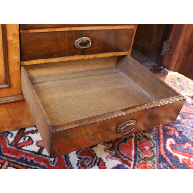 Circa 1860 English Double Pedestal Collector's Chest Desk For Sale In Raleigh - Image 6 of 9