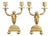 Antique Gilt Bronze Putti Candlesticks from Befos, 1800s, Set of 2 For Sale