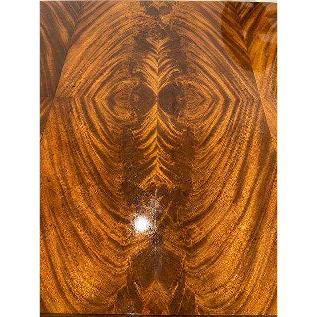 Traditional 1980s Henredon Georgian Flame Mahogany Double Pedestal Dining Table For Sale - Image 3 of 14