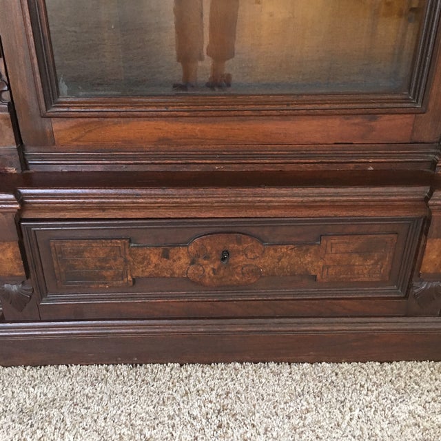 19th Century Victorian Bookcase/Display Cabinet For Sale - Image 11 of 13