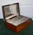 Brown Vintage Mahogany Lined Humidor Box W/Metal Fittings For Sale - Image 8 of 12