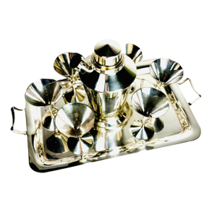 Old English Silver-Plated Cocktail Set, Circa 1940