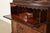 Wood Baker Furniture Georgian Carved Mahogany Breakfront Bookcase Cabinet With Secretary Desk For Sale - Image 7 of 15