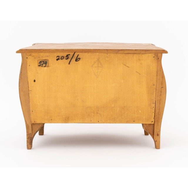 Brown Italian Walnut Miniature Chest of Drawers For Sale - Image 8 of 9