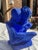 Up for your consideration is a beautiful royal blue painted bust of a father and son reading together. This would be a...