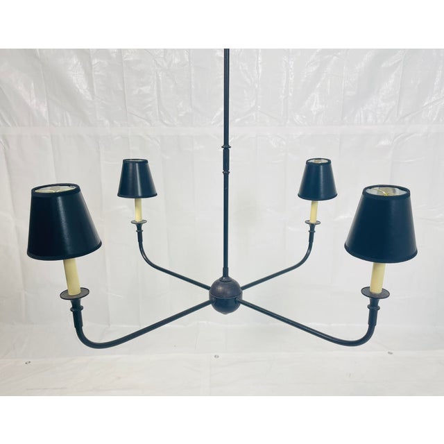 Visual Comfort Thomas O’Brien “Piaf” 5-Light Chandelier Height Adjustable For Sale In Los Angeles - Image 6 of 14