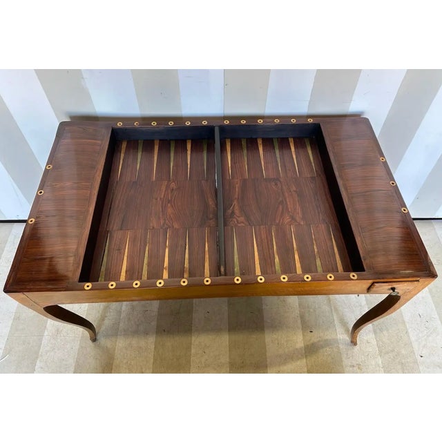 Fine 18th Century French Games Table With Removable Leathertop Writing Desk For Sale - Image 4 of 12