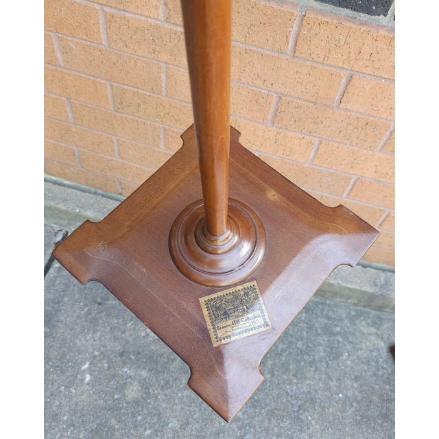 Pair of Beacon Hill Collection Mahogany Pedestal Plant Stands For Sale - Image 11 of 12