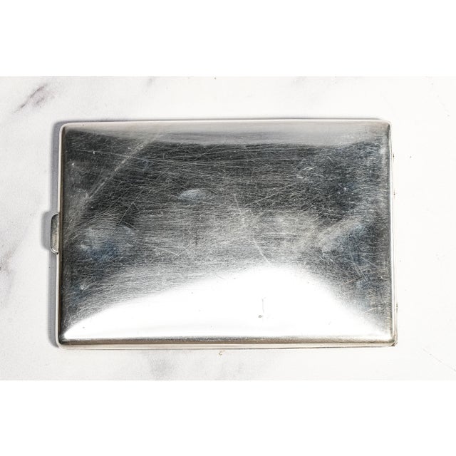 Amazing Antique Sterling Silver Hand Painted Enamel Fishing Fish Trout Cigarette Case Holder Sporting Art Deco Luxury Style For Sale - Image 18 of 18