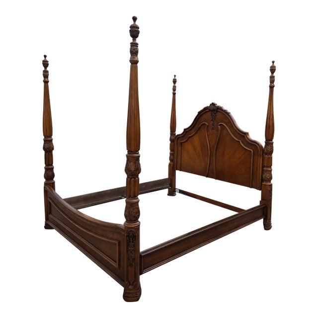 Vintage King Size Four Poster Bedframe For Sale