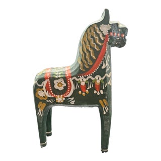 Hand-Painted Wooden Dala Horse For Sale