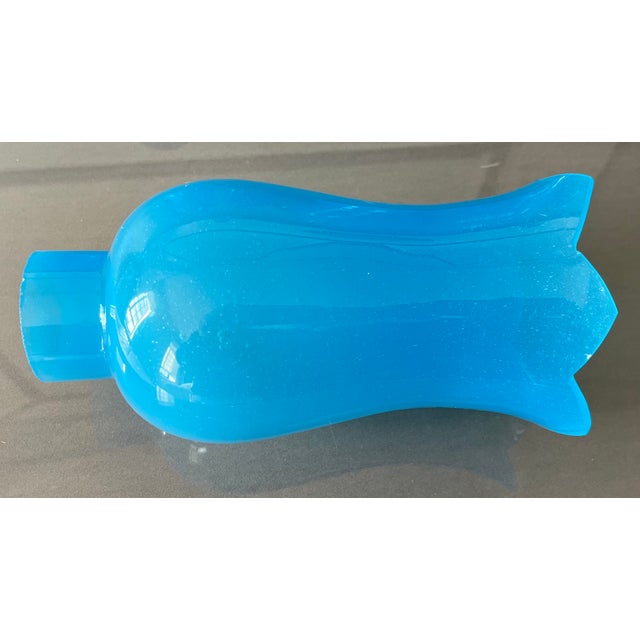 Antique French Opaline Glass Hurricane Shades for Chandelier Candle or Electric Light Wall Sconces - Set of 6 For Sale - Image 4 of 18