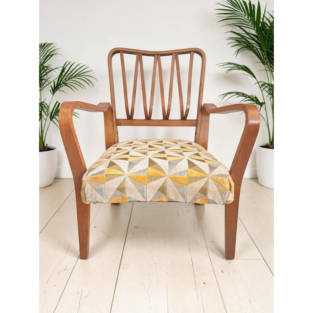 Mid-Century Modern Mid-Century Modern Linden Armchair, 1950s For Sale - Image 3 of 17