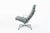 Herman Miller Eames Soft Pad Recliner for Herman Miller, Gray Leather Aluminum Group Lounge Chair For Sale - Image 4 of 13