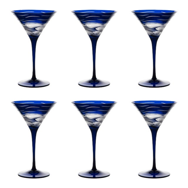 ARTEL Sardinky Cocktail Glass in Ink - Set of 6 For Sale