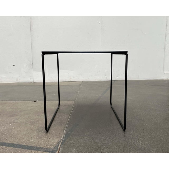Metal Postmodern Perforated Metal Nesting Side Table from Ikea, 1980s For Sale - Image 7 of 18